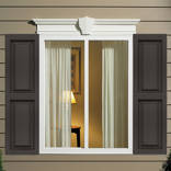 Alpha Shutters Custom Cottage-style Raised Panel Vinyl Shutters Pair ...